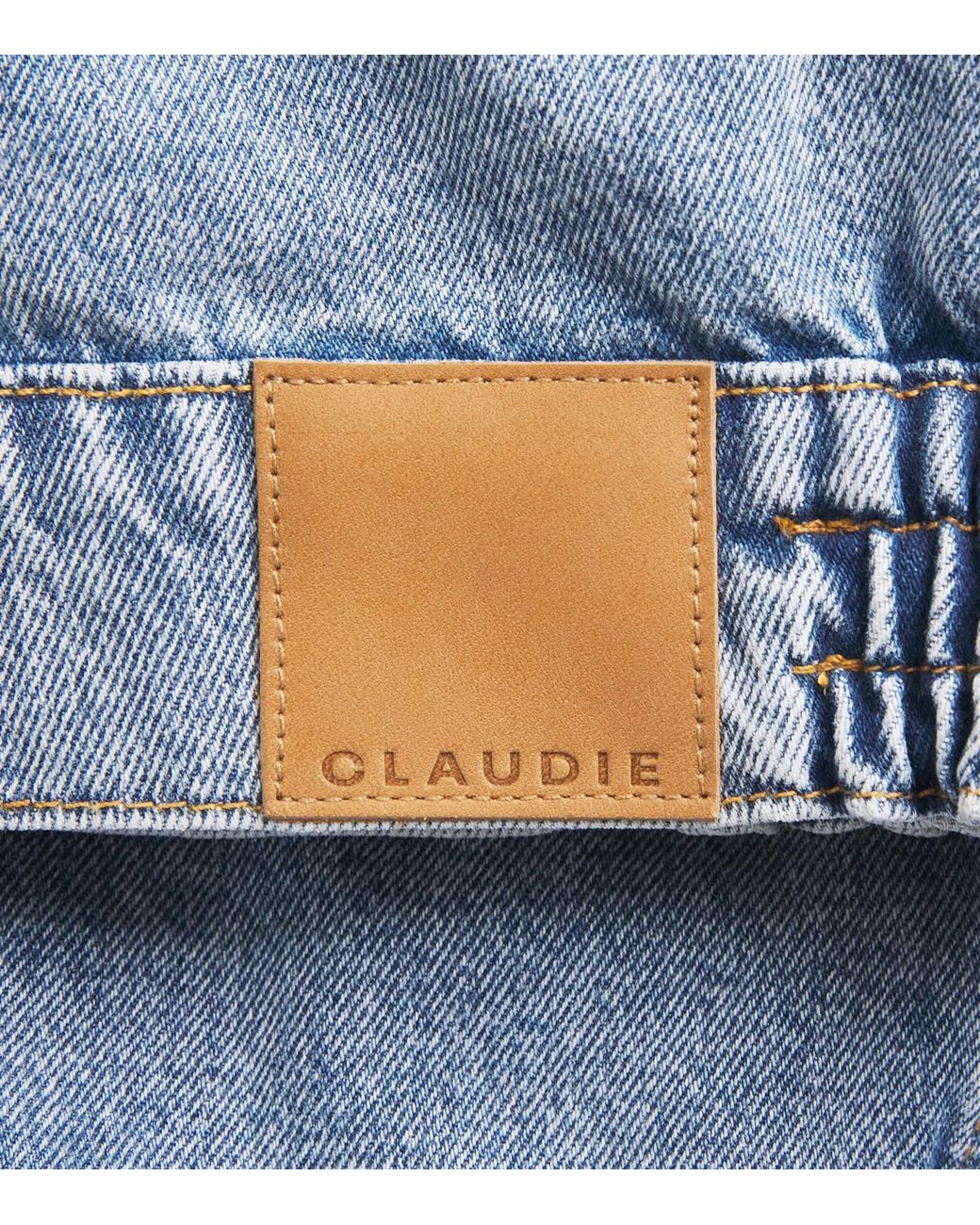 Claudie Pierlot Blue Oversized Collar Denim Jacket