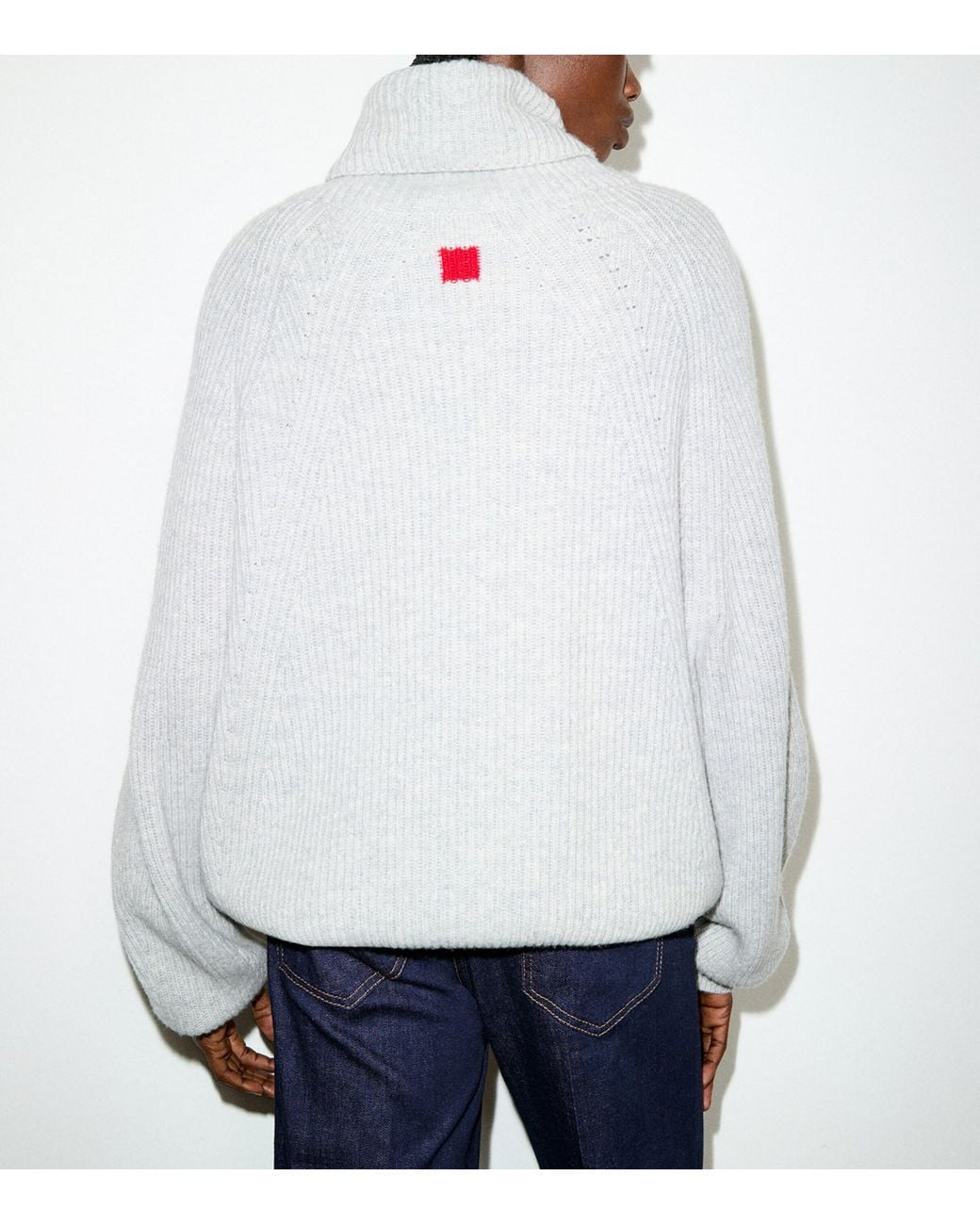 MAX&Co. Gray Wool-Cashmere Rollneck Sweater
