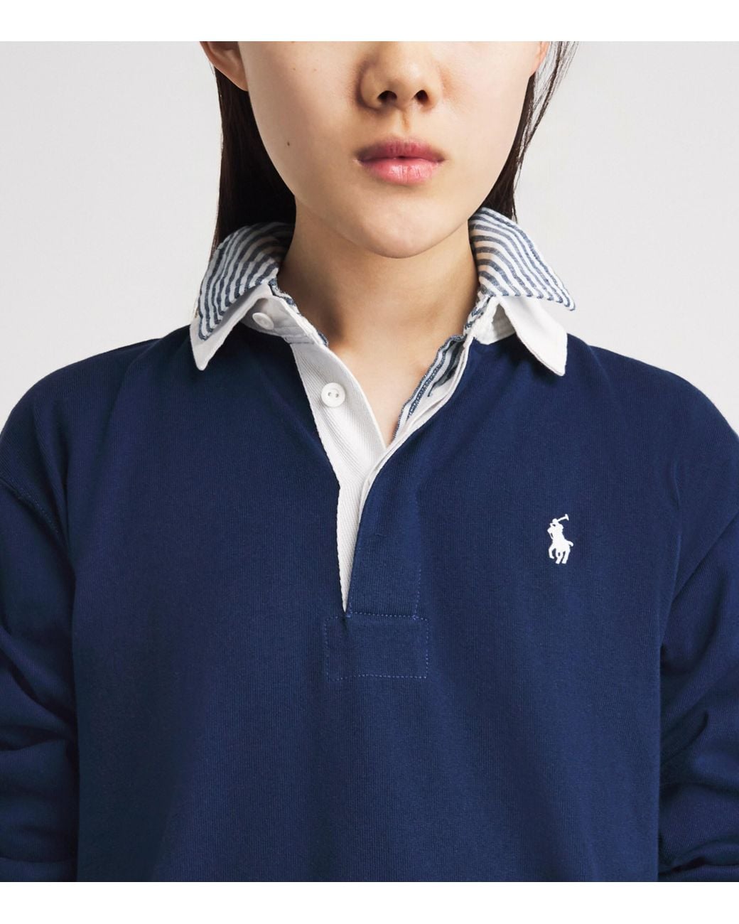 Polo Ralph Lauren Blue Cotton Rugby Shirt