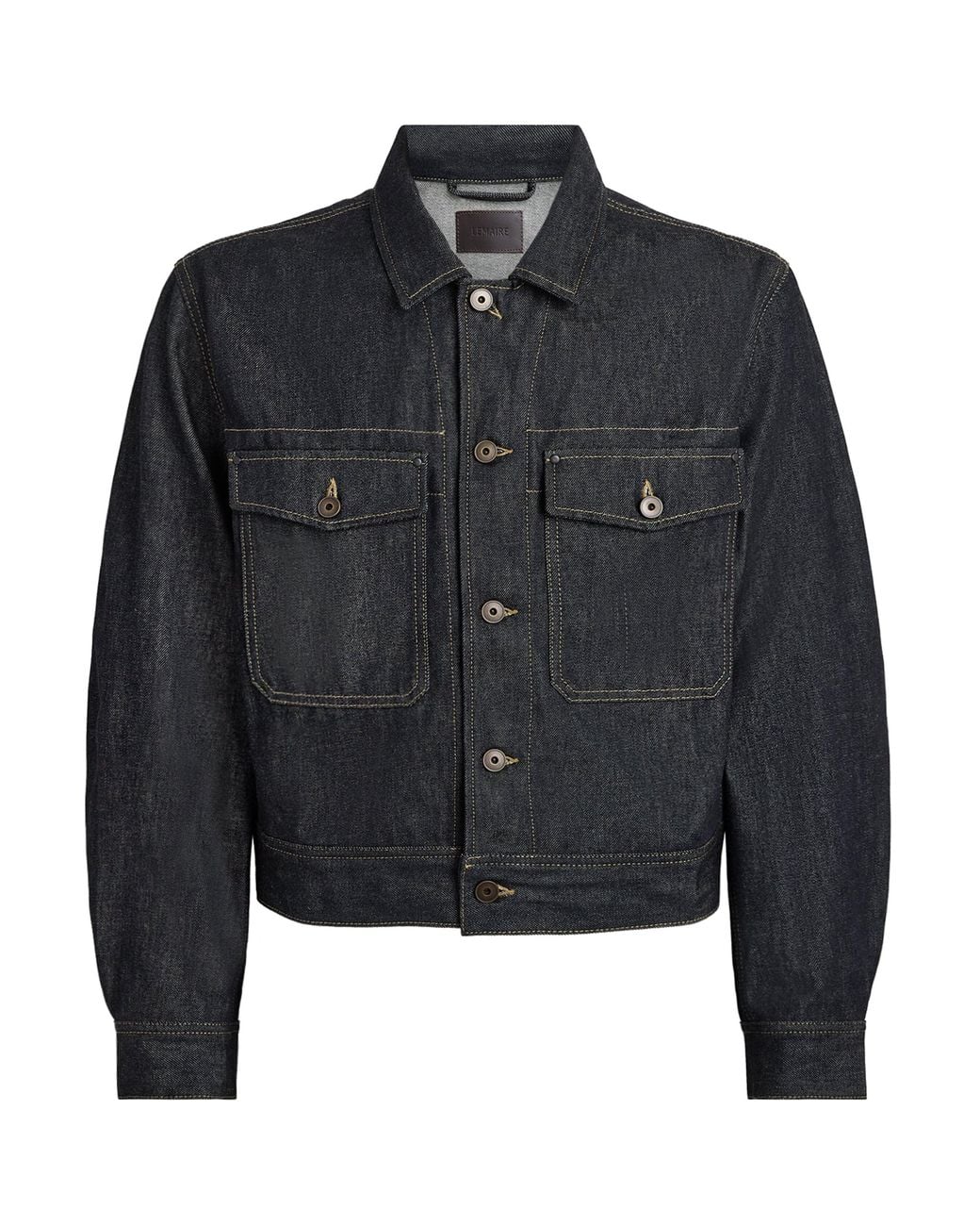 Lemaire Black Trucker Denim Jacket for men