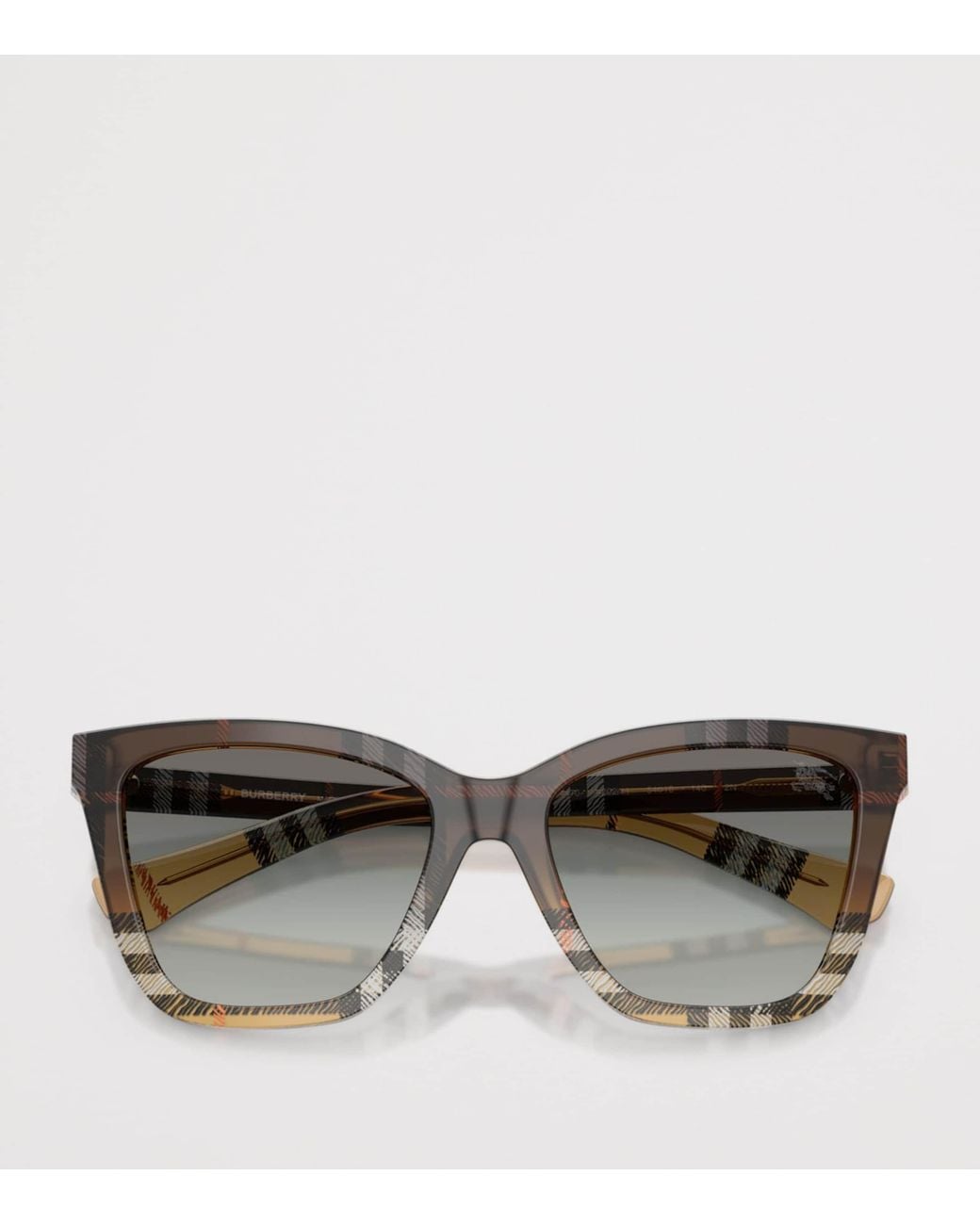 Burberry Gray Acetate Be4470 Square Sunglasses
