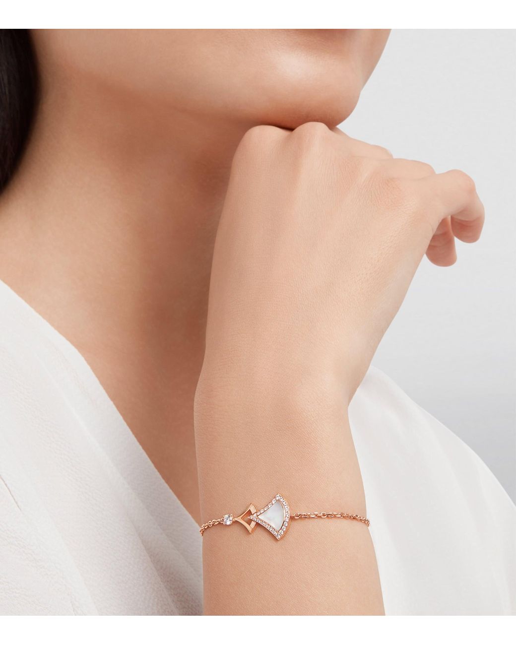 BVLGARI Metallic Diamond And Mother-Of-Pearl Divas' Dream Bracelet