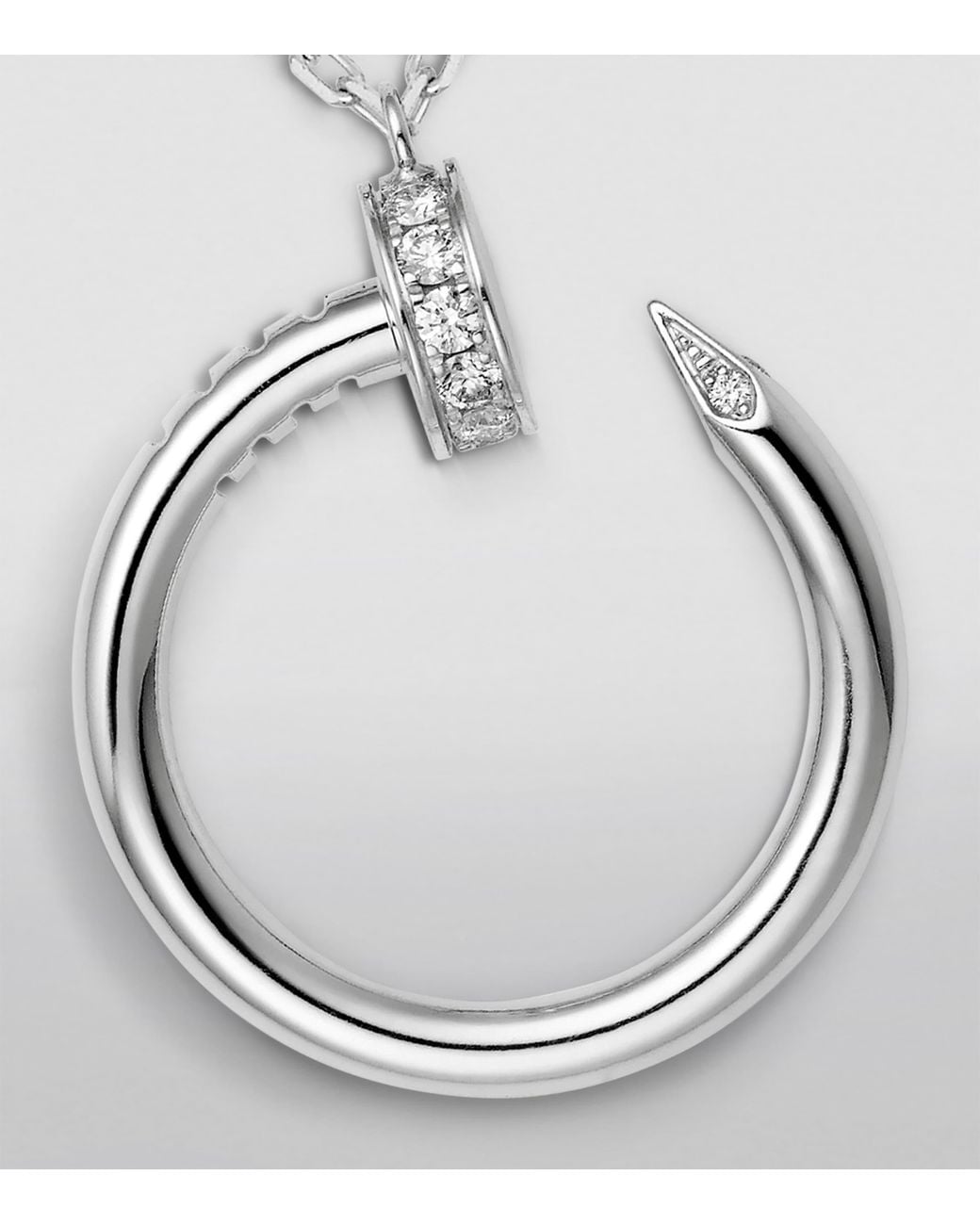 Cartier Metallic And Diamond Juste Un Clou Necklace