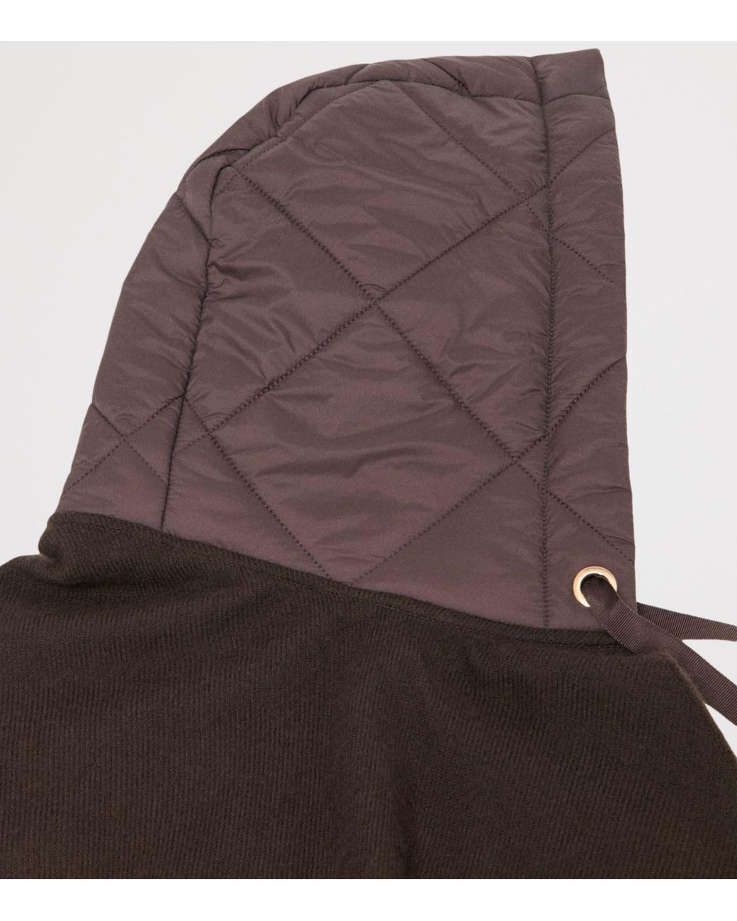 Maje Purple Wool Hooded Scarf