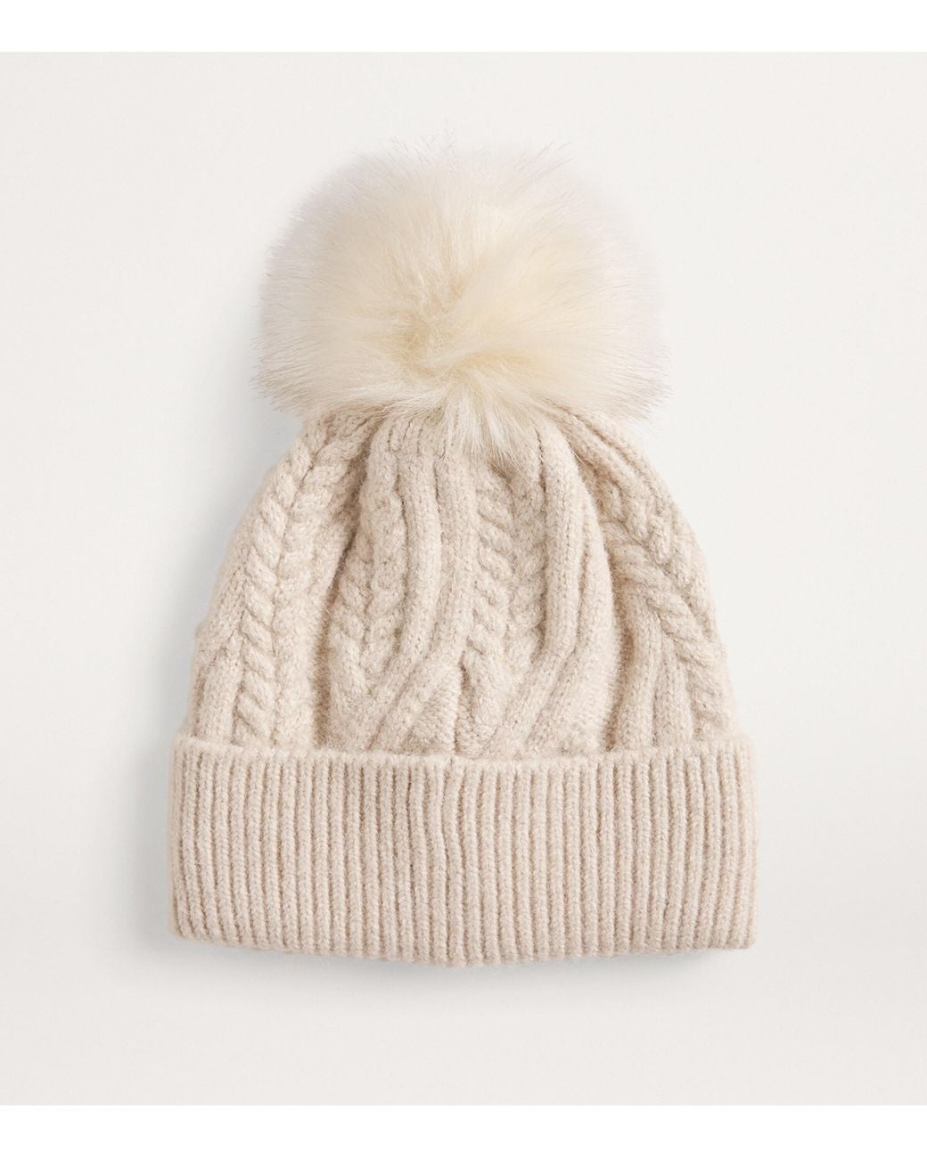 Barbour Natural Pom-Pom Elsdon Beanie