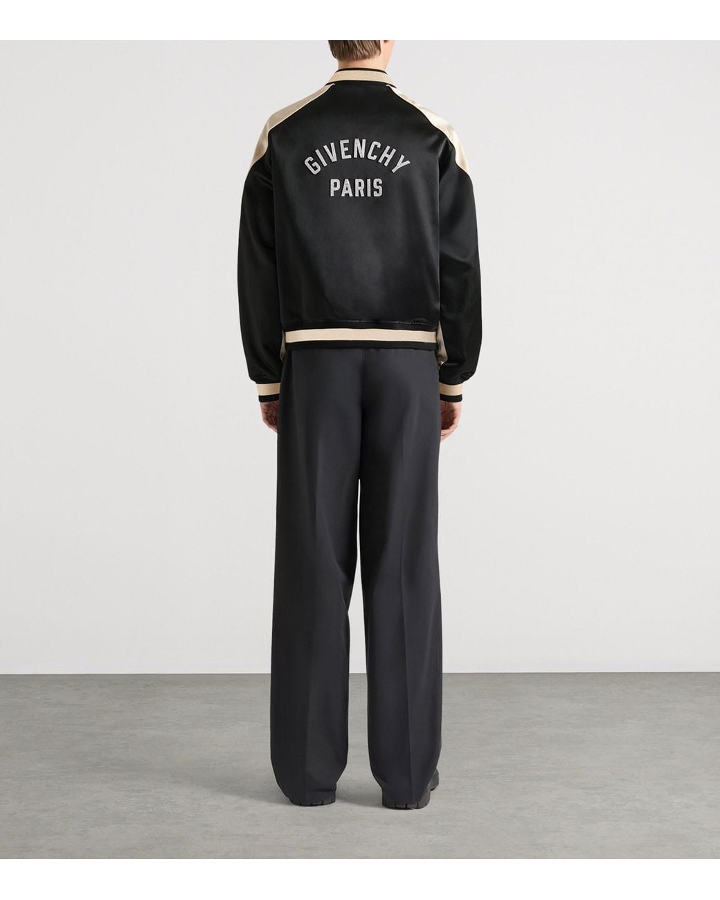 Givenchy Black Logo Bomber Jacket for men