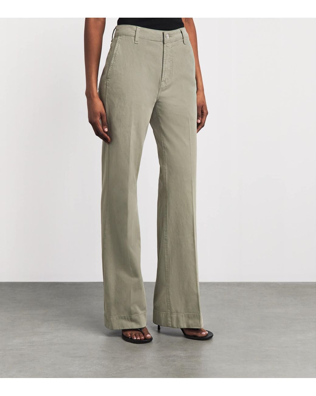 7 For All Mankind Gray Modern Dojo Soho Wide-Leg Jeans