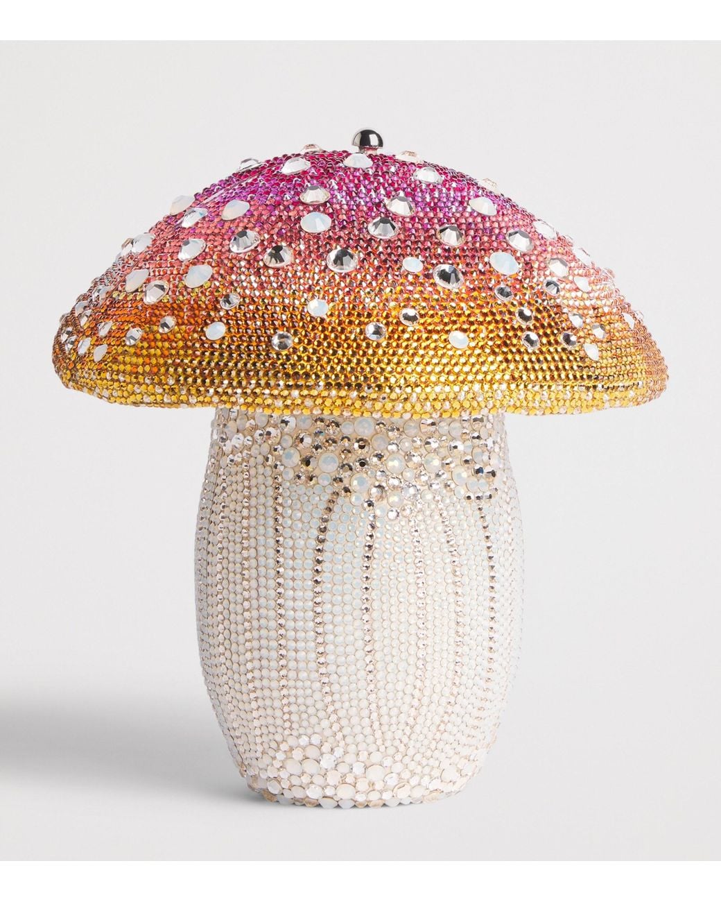 Judith Leiber Pink Embellished Mushroom Toadstool Clutch Bag