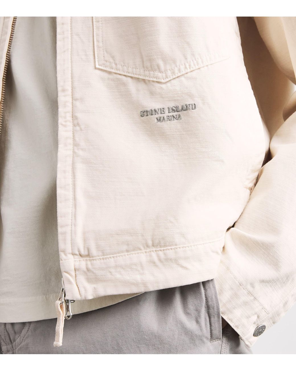 Stone Island Pink Cotton Marina Jacket for men