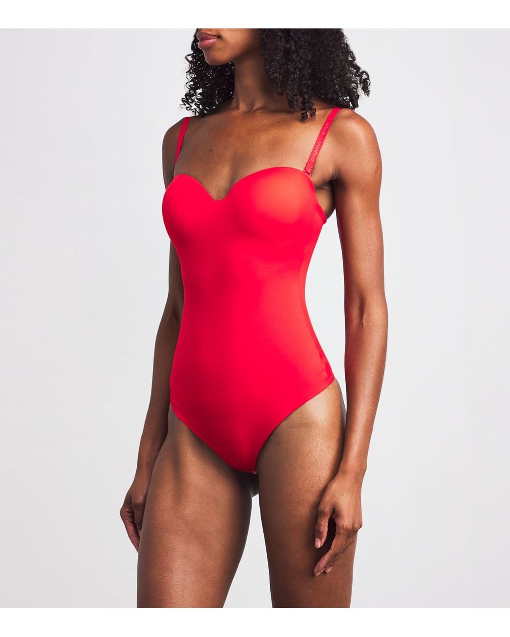 Wolford Red Mat De Luxe Forming Bodysuit