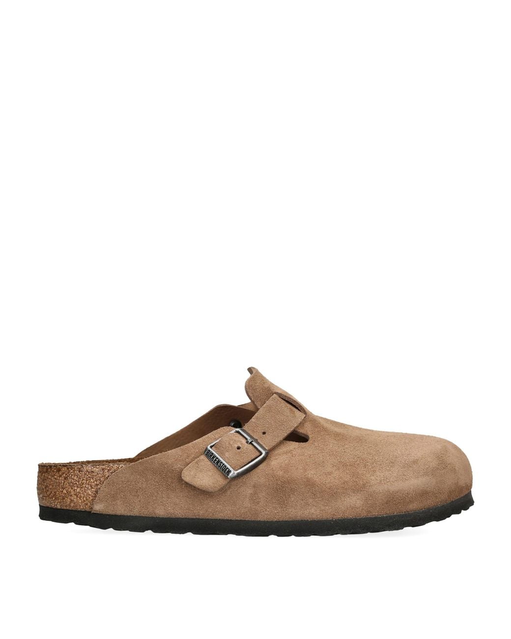 Birkenstock Brown Suede Boston Clogs for men