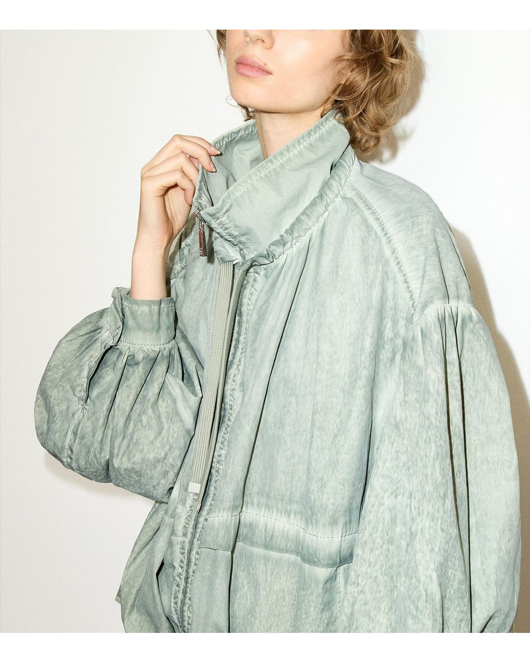 MAX&Co. Green Oversized Zip-Up Jacket