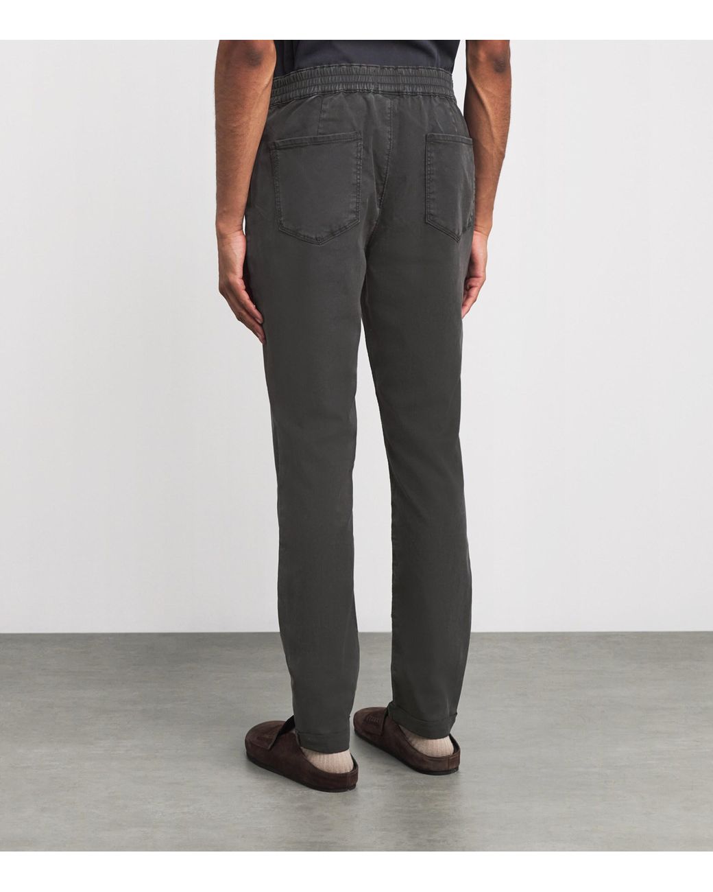 PAIGE Gray Drawstring Fraser Chinos for men