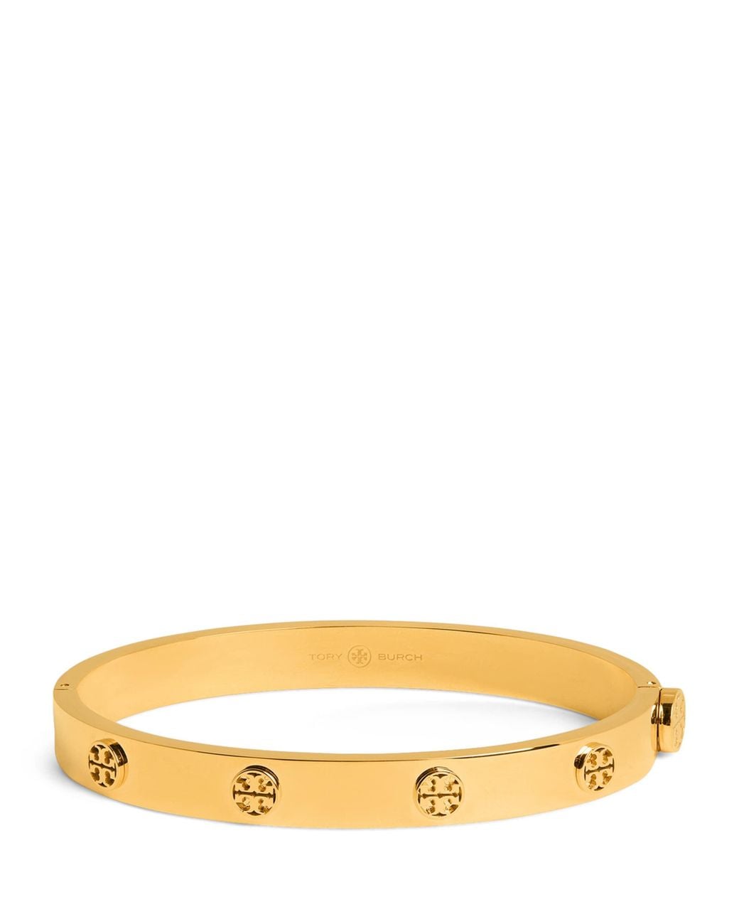 Tory Burch Natural Miller Stud Hinge Bangle