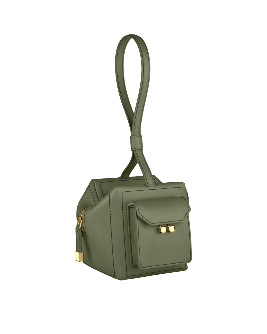 Chopard Green Mini Leather Ice Cube Top-Handle Bag
