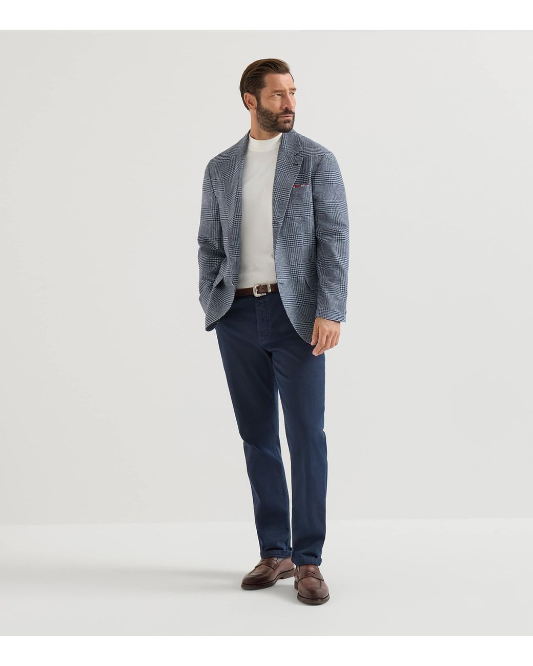 Brunello Cucinelli Blue Comfort Denim Straight Jeans for men