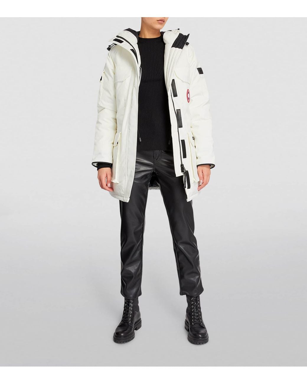 Canada Goose White Expedition Hooded Arctic-Tech Parka, Parka, Coat