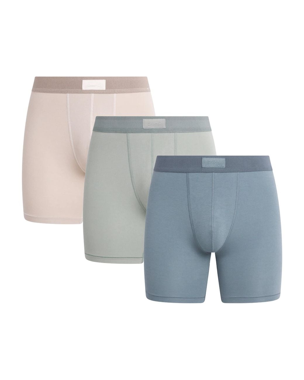 Skims Blue Stretch-Jersey Boxer Briefs for men