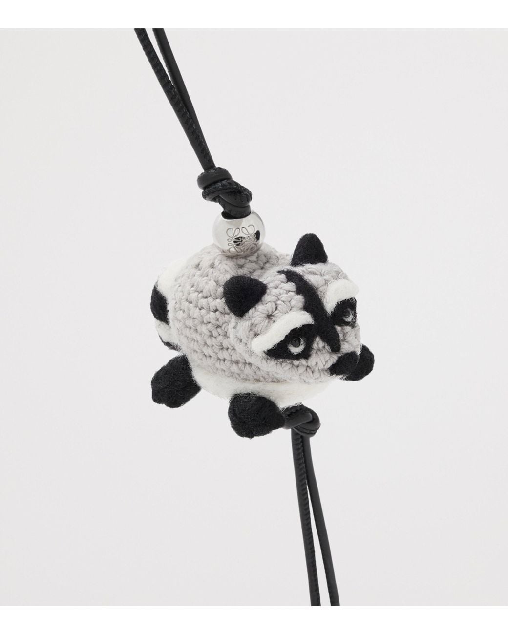 Loewe Metallic Wool Racoon Bag Charm