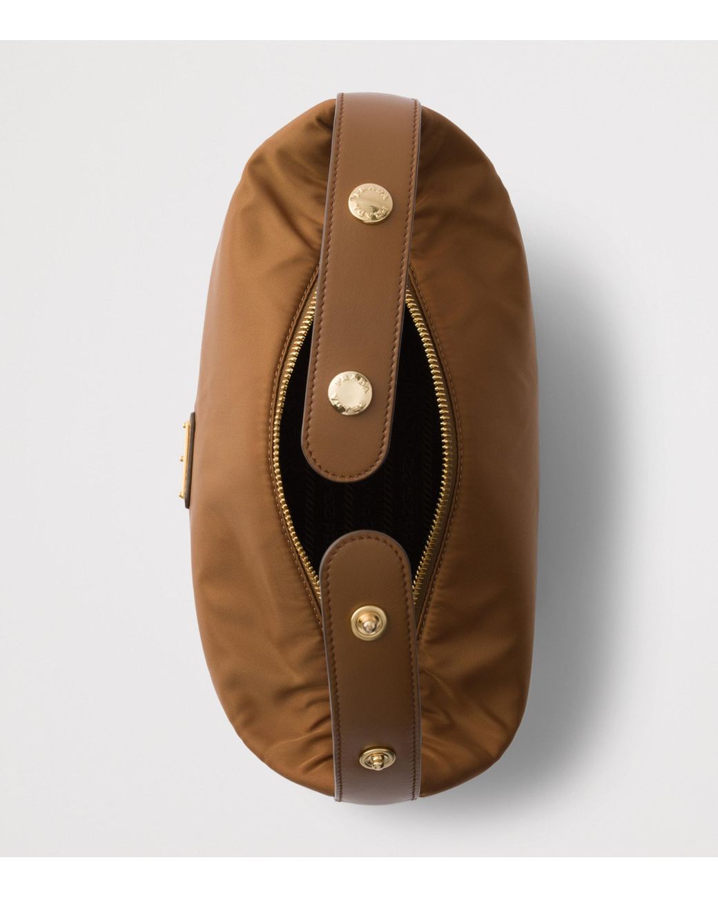 Prada Brown Mini Re-Nylon Chérie Top-Handle Bag