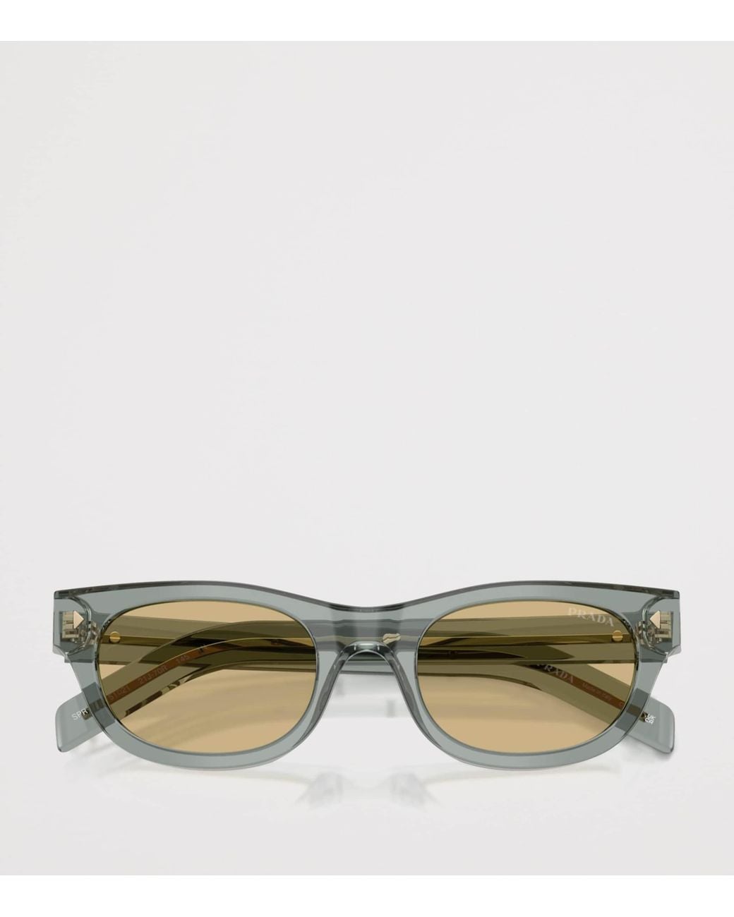 Prada Gray Acetate Pr C09S Cat Eye Sunglasses for men