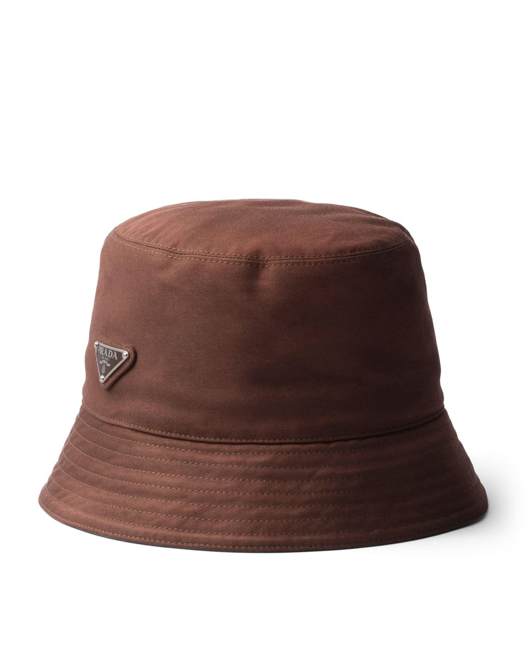 Prada Brown Cotton Bucket Hat for men