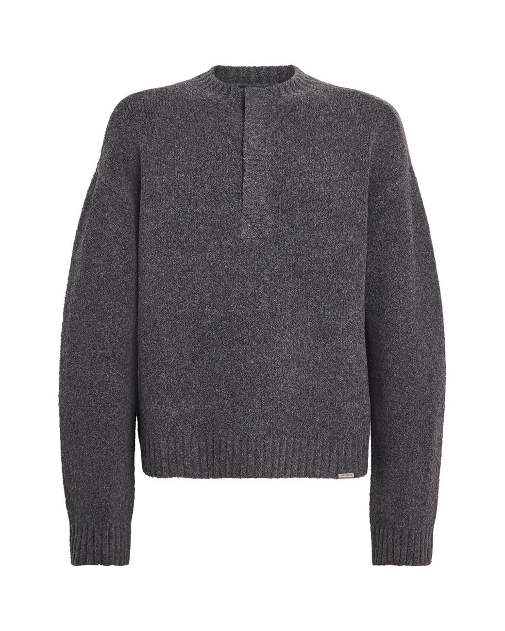 Represent Gray Wool-Blend Ramone Sweater for men