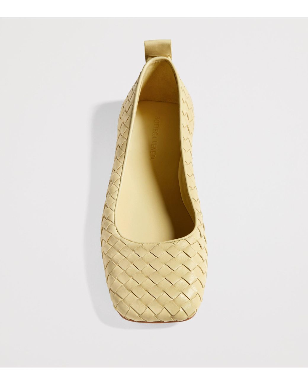 Bottega Veneta Natural Lambskin Charlotte Ballet Flats