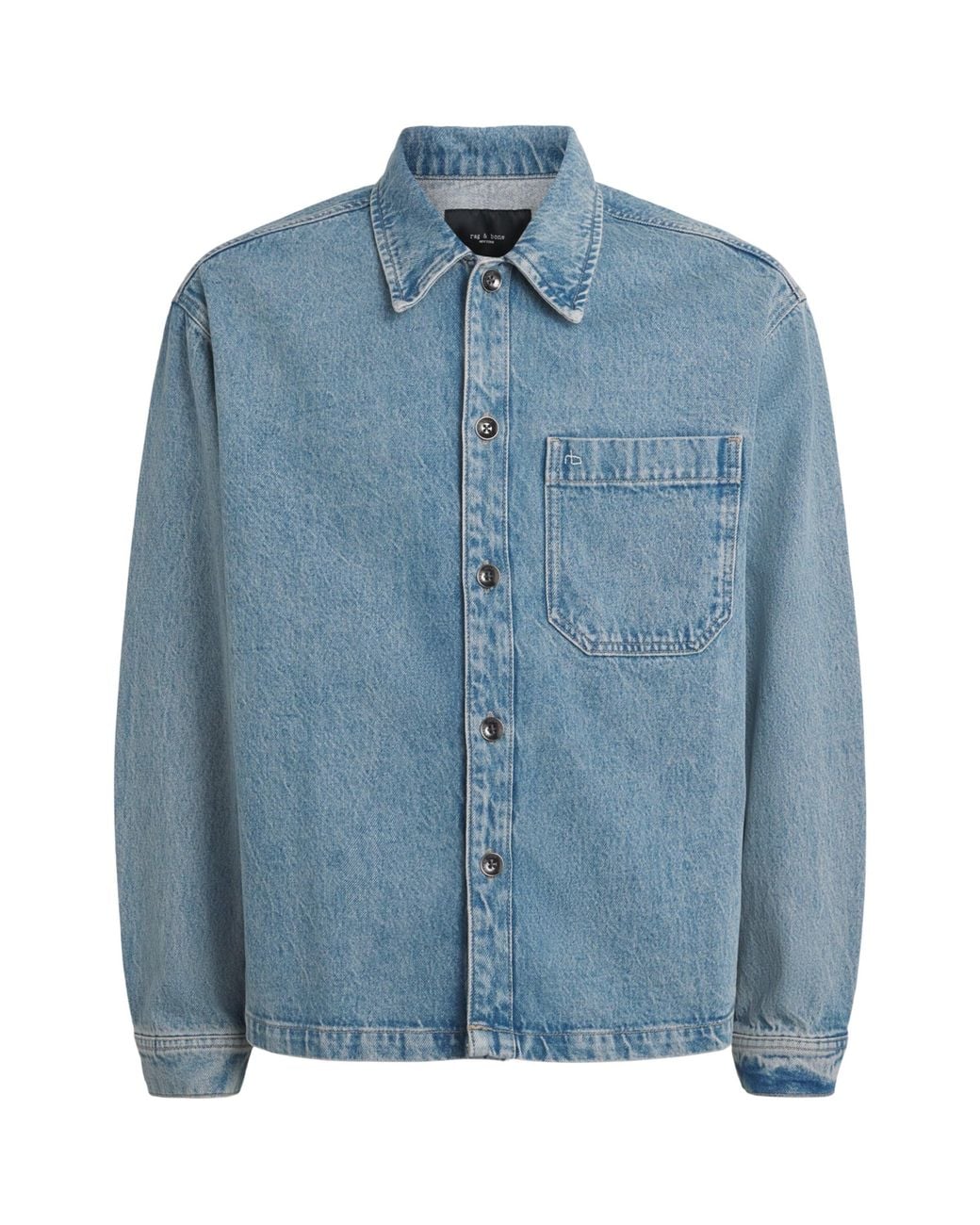Rag & Bone Blue Denim Astor Overshirt for men