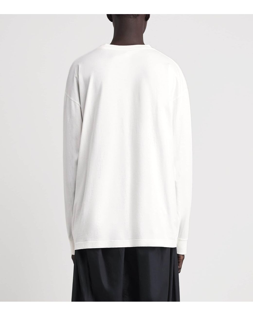 MM6 by Maison Margiela White Cotton Numerical Logo T-Shirt for men