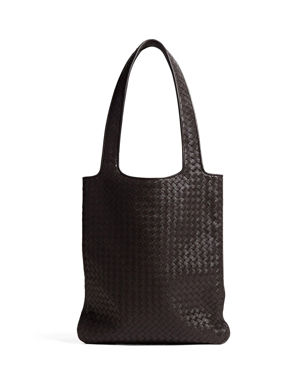 Bottega Veneta Black Small Leather Veneto Tote Bag for men