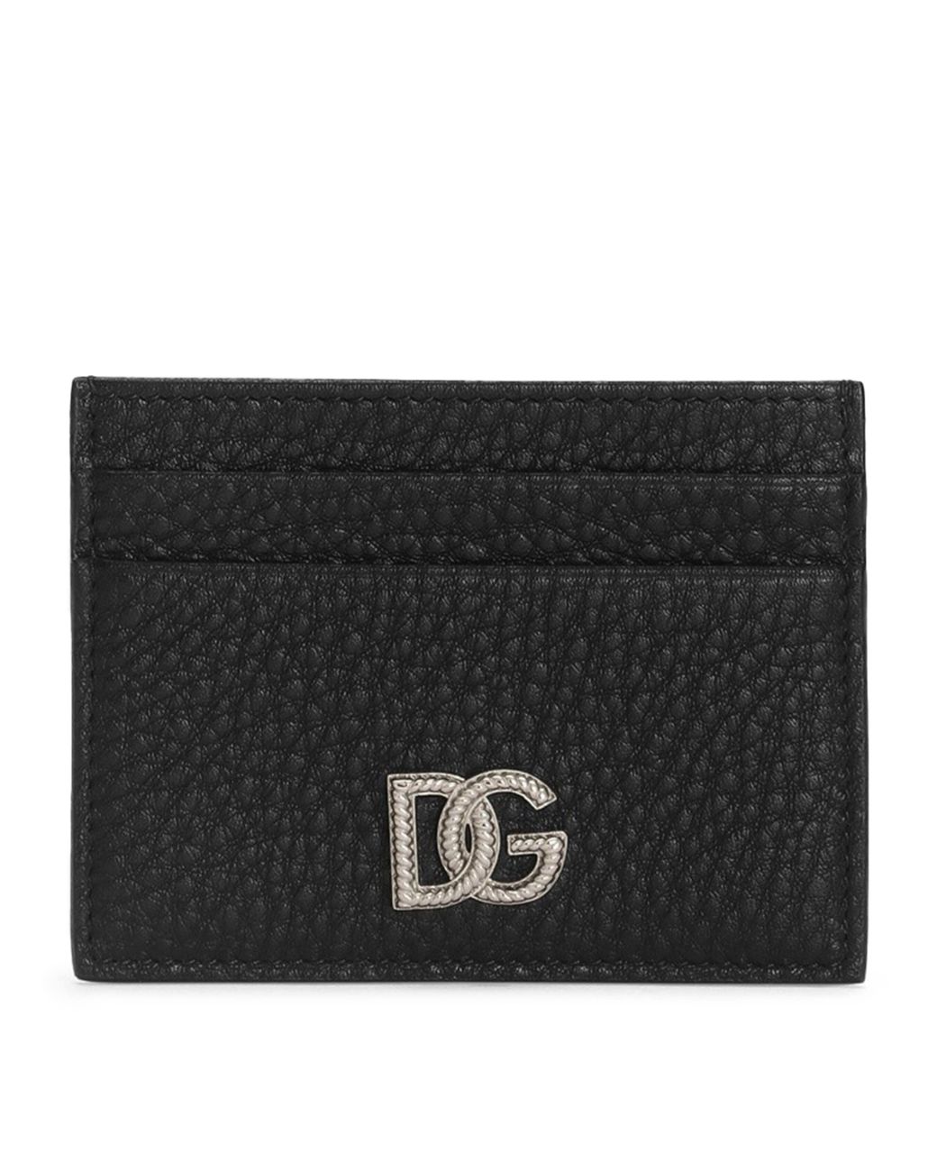 Dolce & Gabbana Black Leather Card Holder