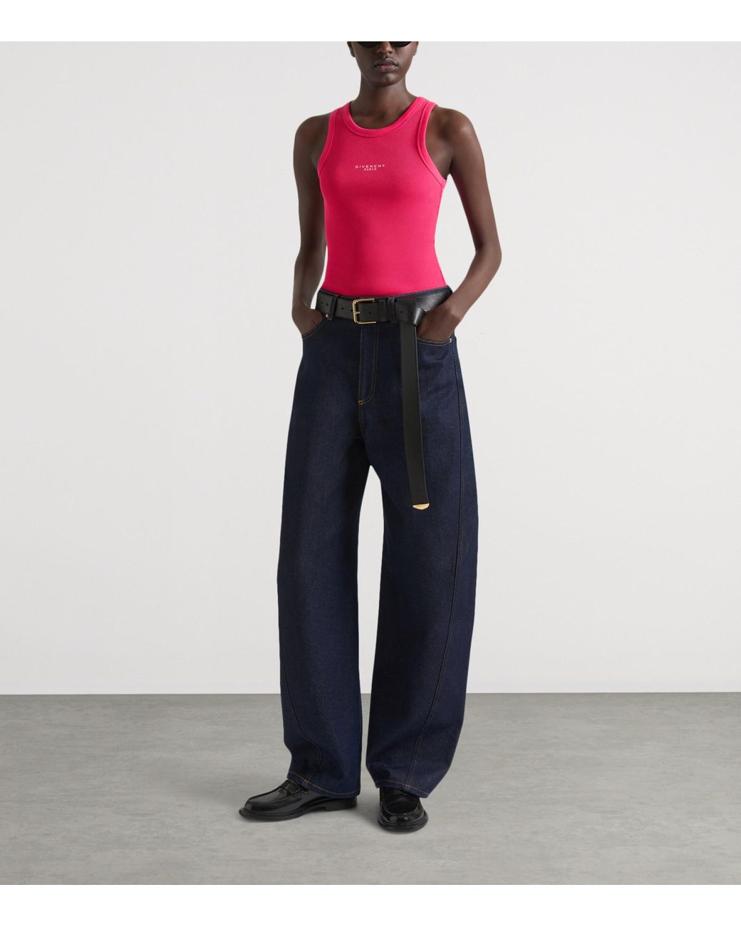 Givenchy Pink Stretch-Cotton Logo Tank Top