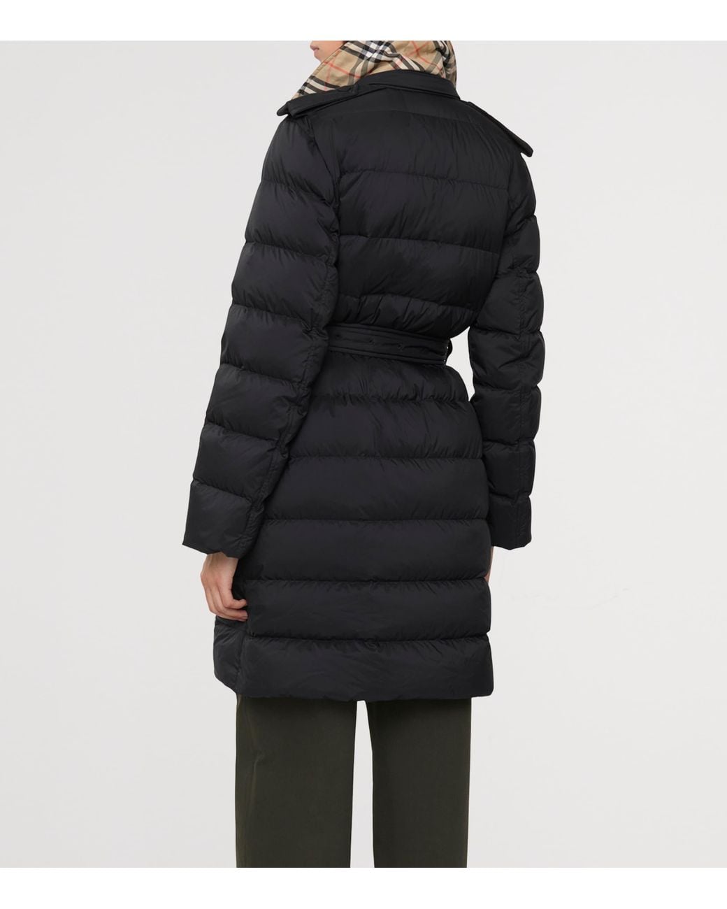 Burberry Black Hooded Puffer Coat