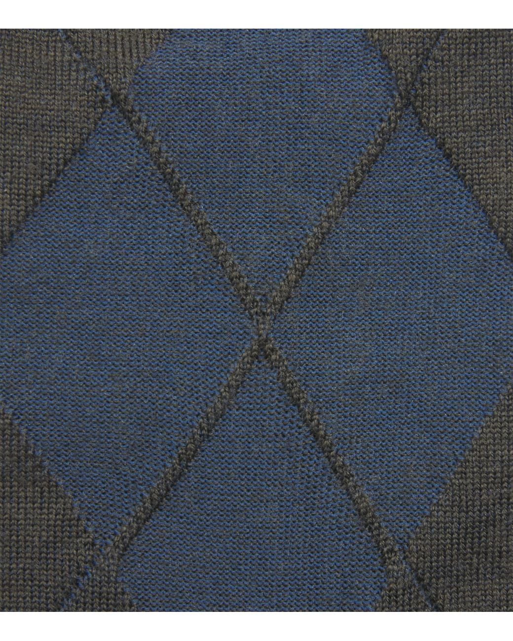 Doré Doré Black Argyle Motif Socks for men