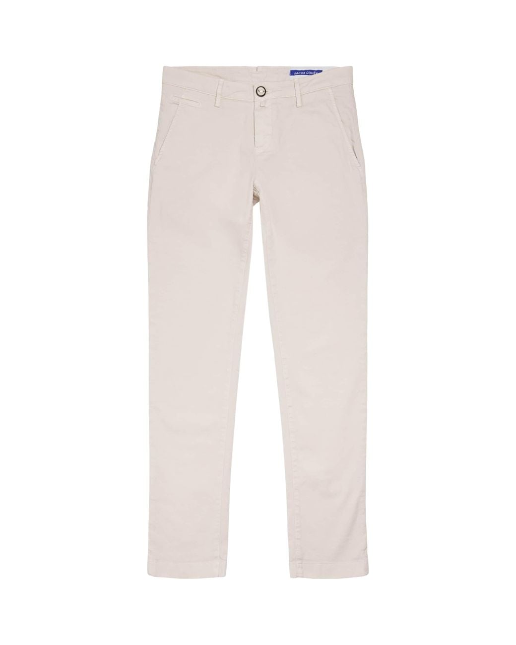 Jacob Cohen White Bobby Slim Chinos for men