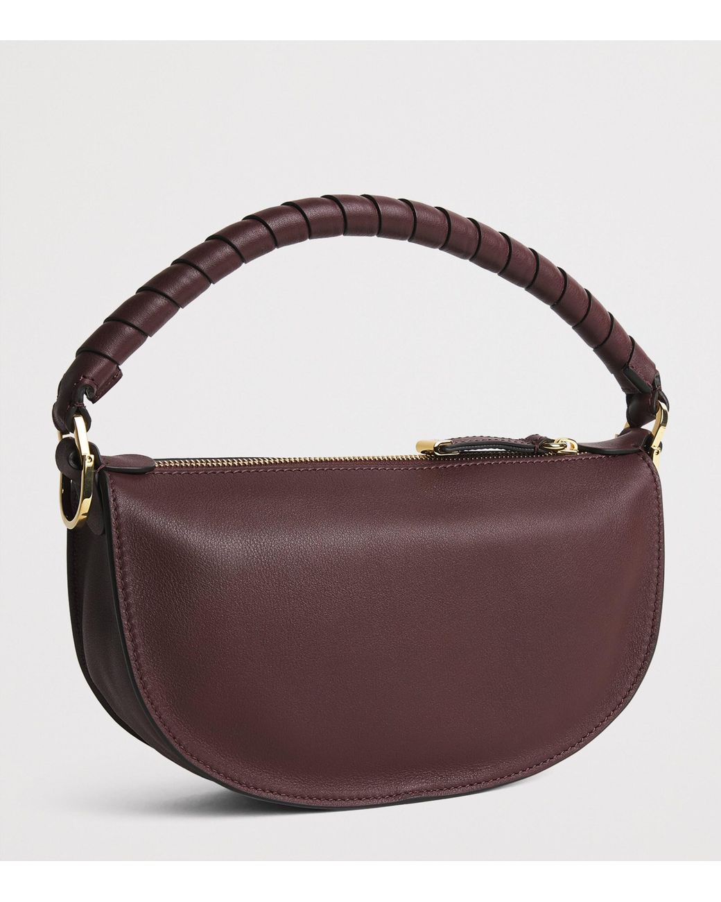 Chloé Brown Mini Leather Marcie Shoulder Bag