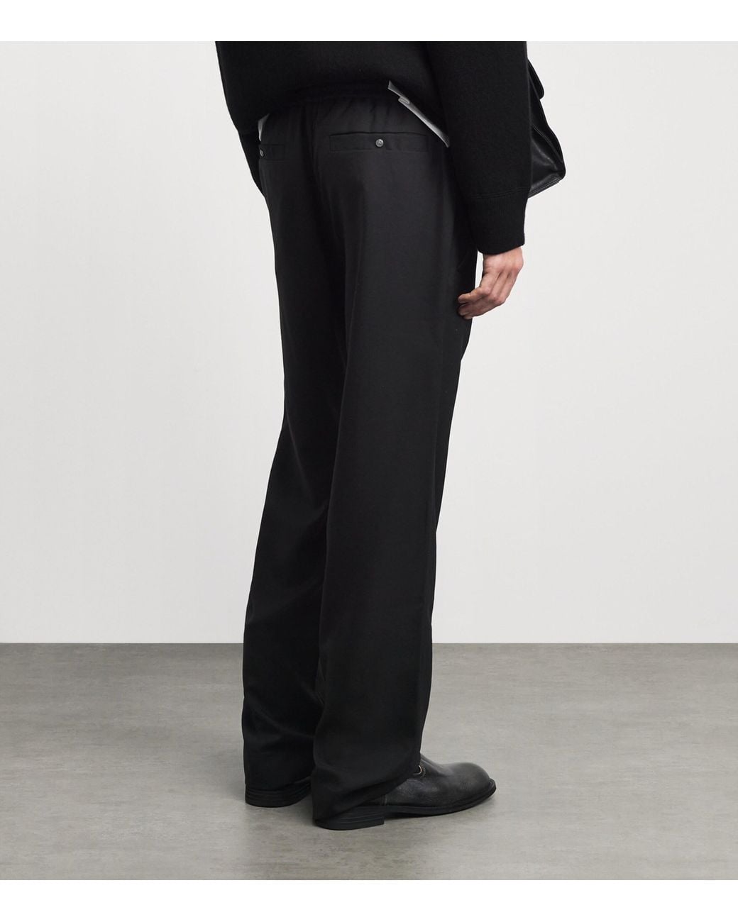 God's True Cashmere Black Cashmere Soul Straight Trousers for men