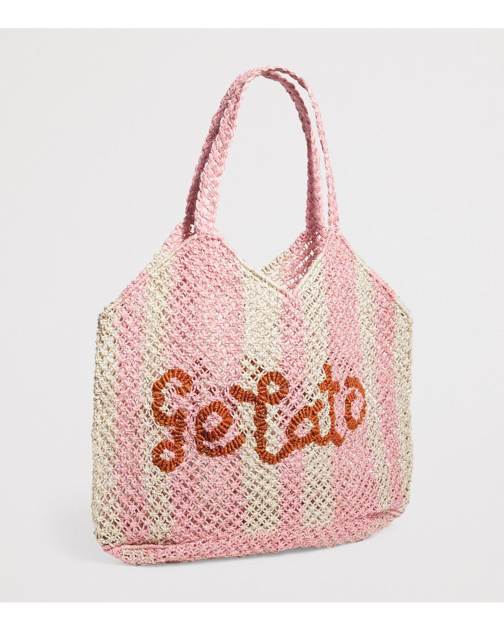 The Jacksons Pink Jute Gelato Tote Bag