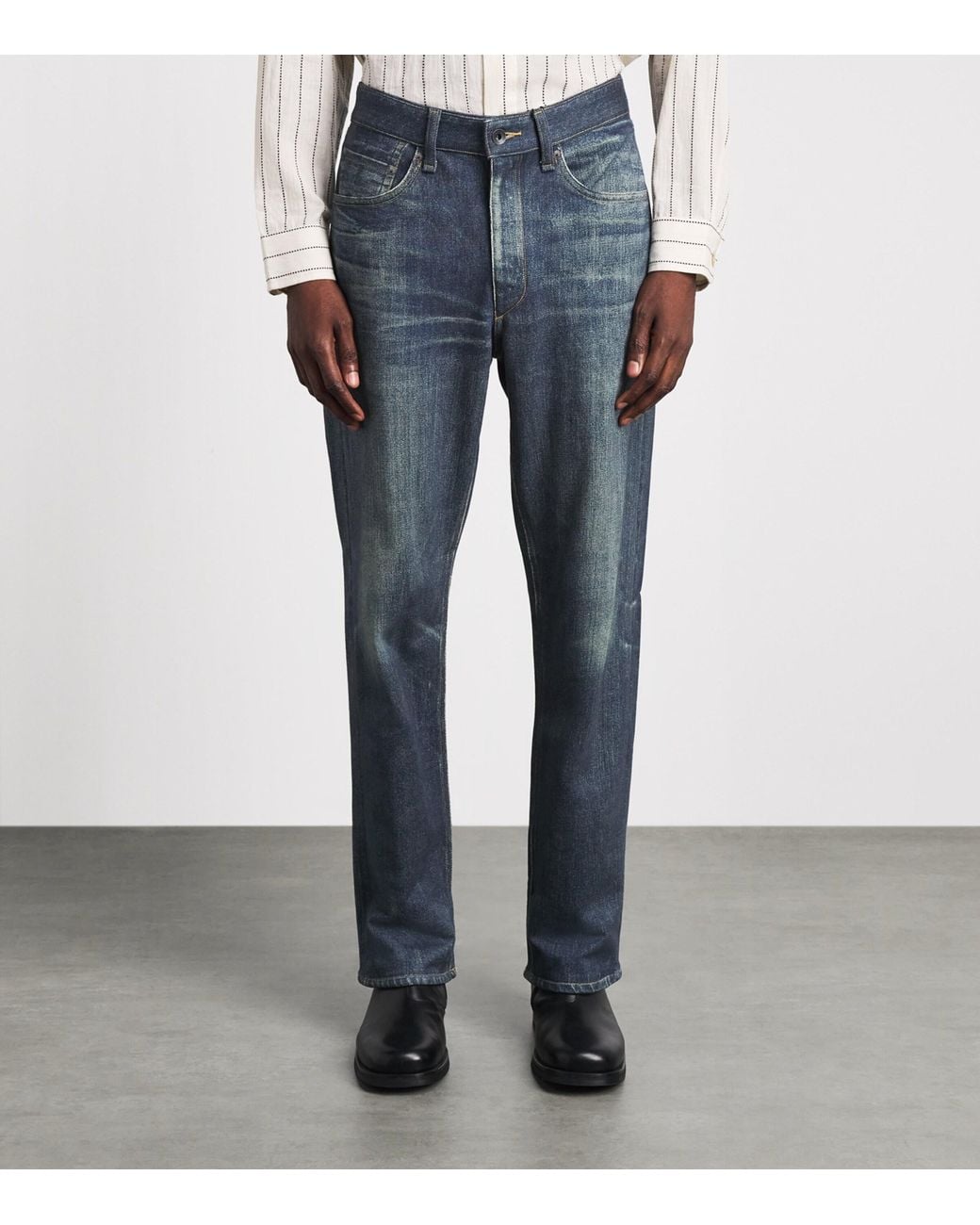 Rag & Bone Blue Miramar Wide-Leg Jeans for men