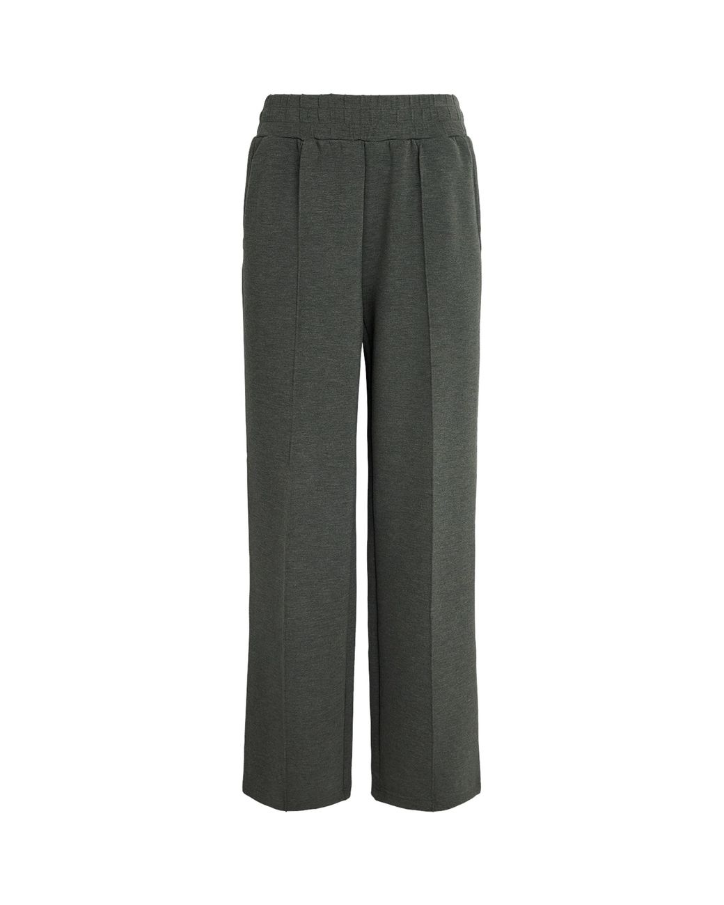 Varley Gray Doublesoft Wide-Leg Sweatpants