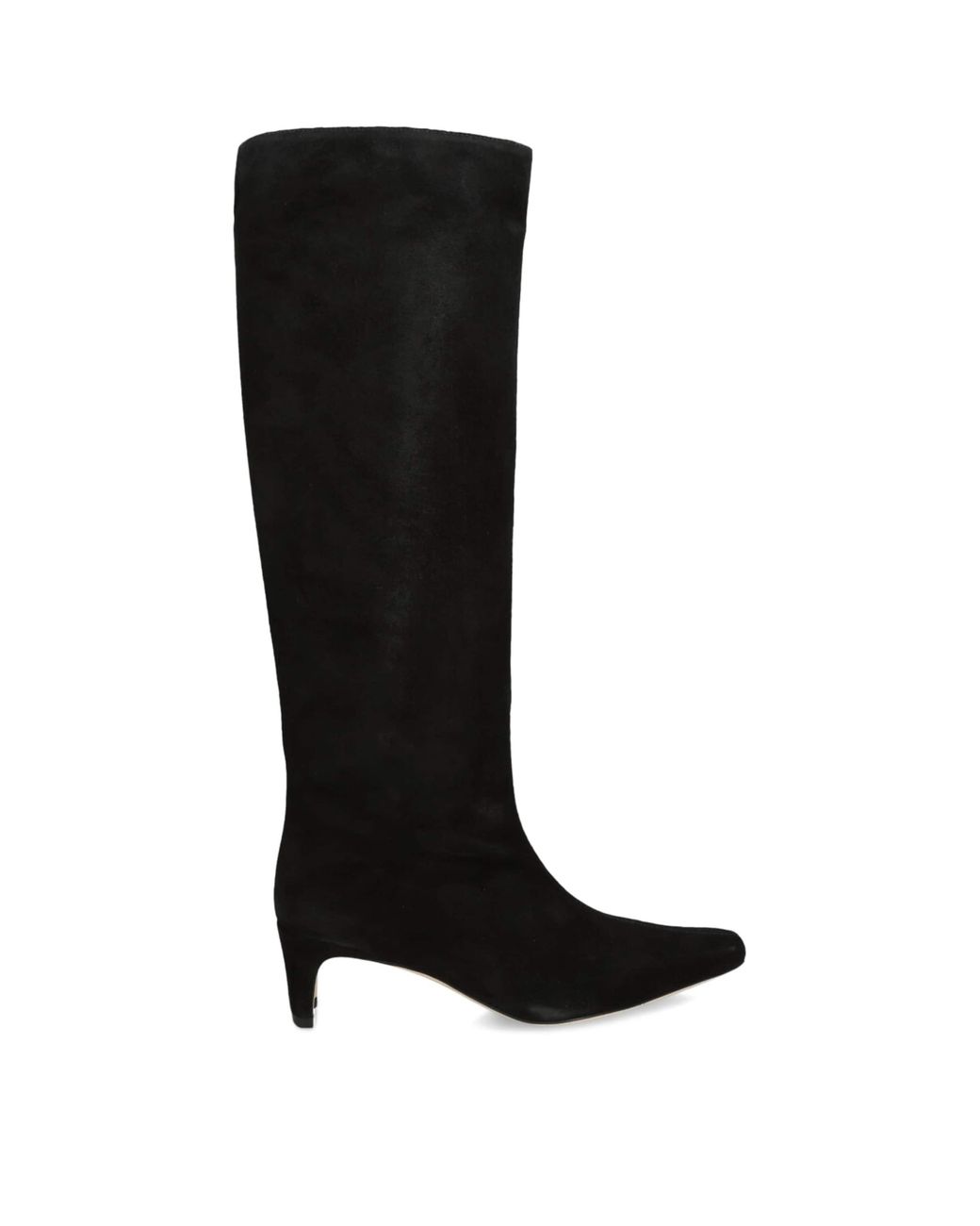 Staud Black Suede Wally Knee-High Boots 55