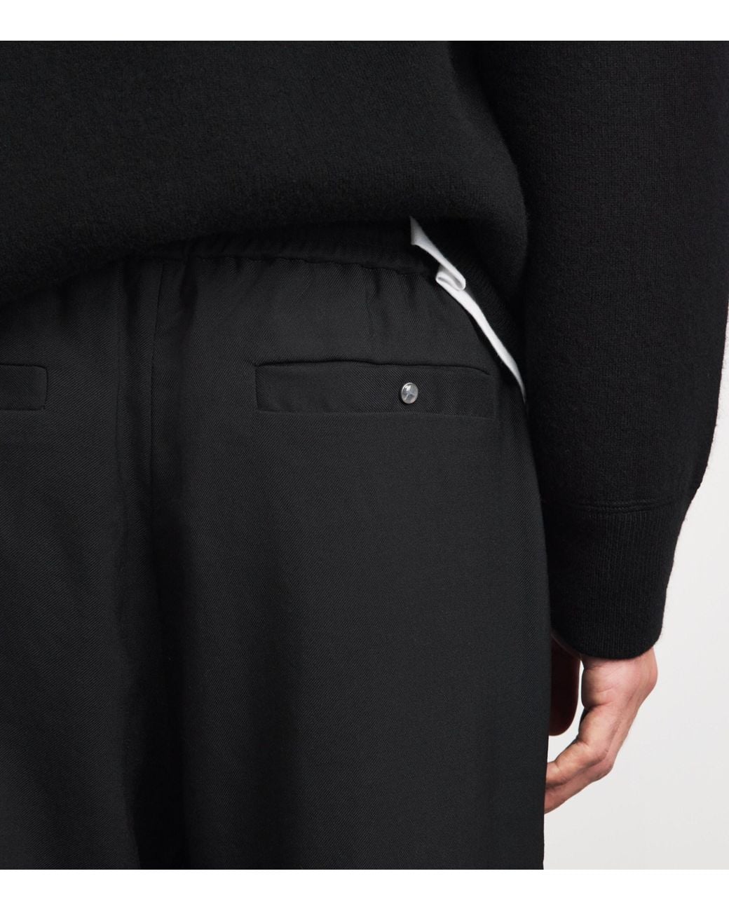 God's True Cashmere Black Cashmere Soul Straight Trousers for men