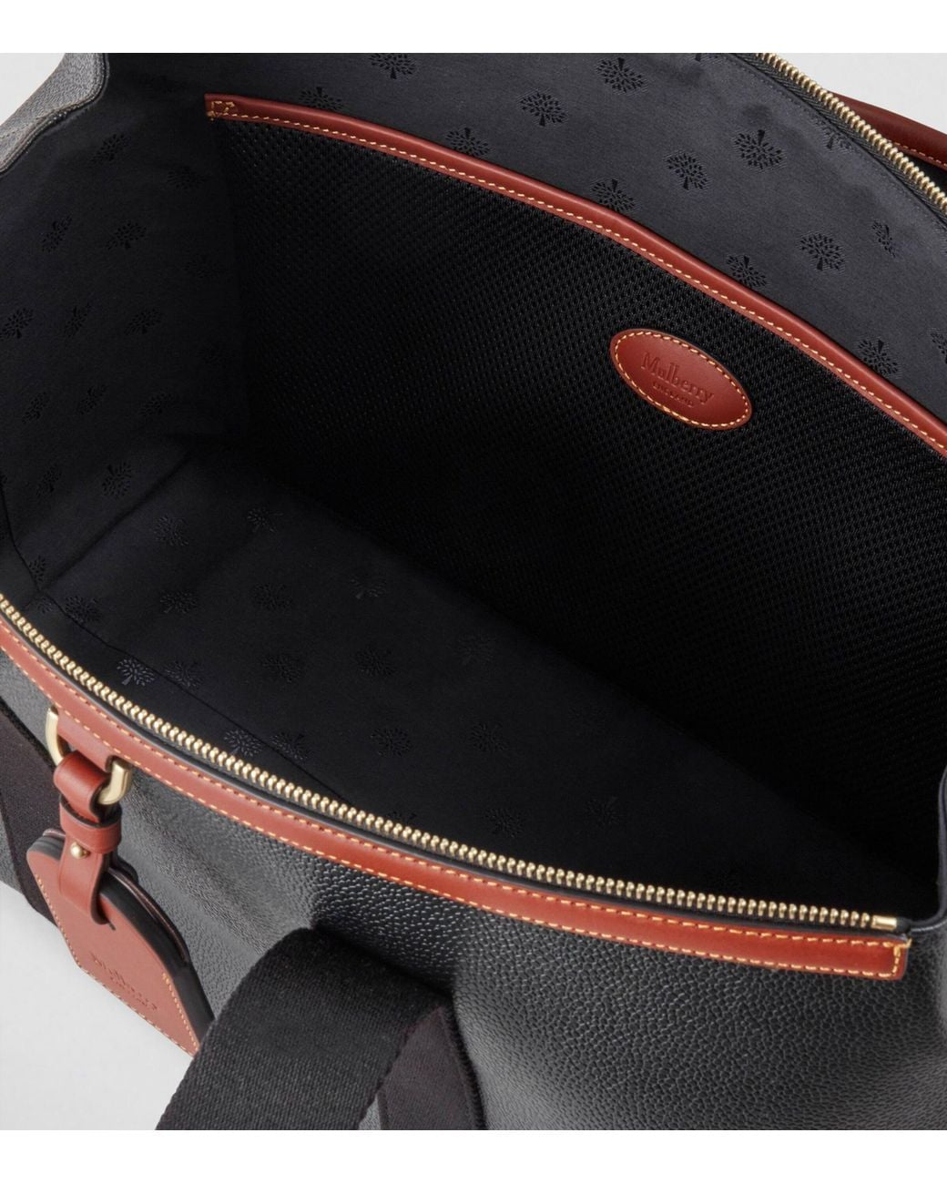 Mulberry Black Heritage Clipper Holdall for men