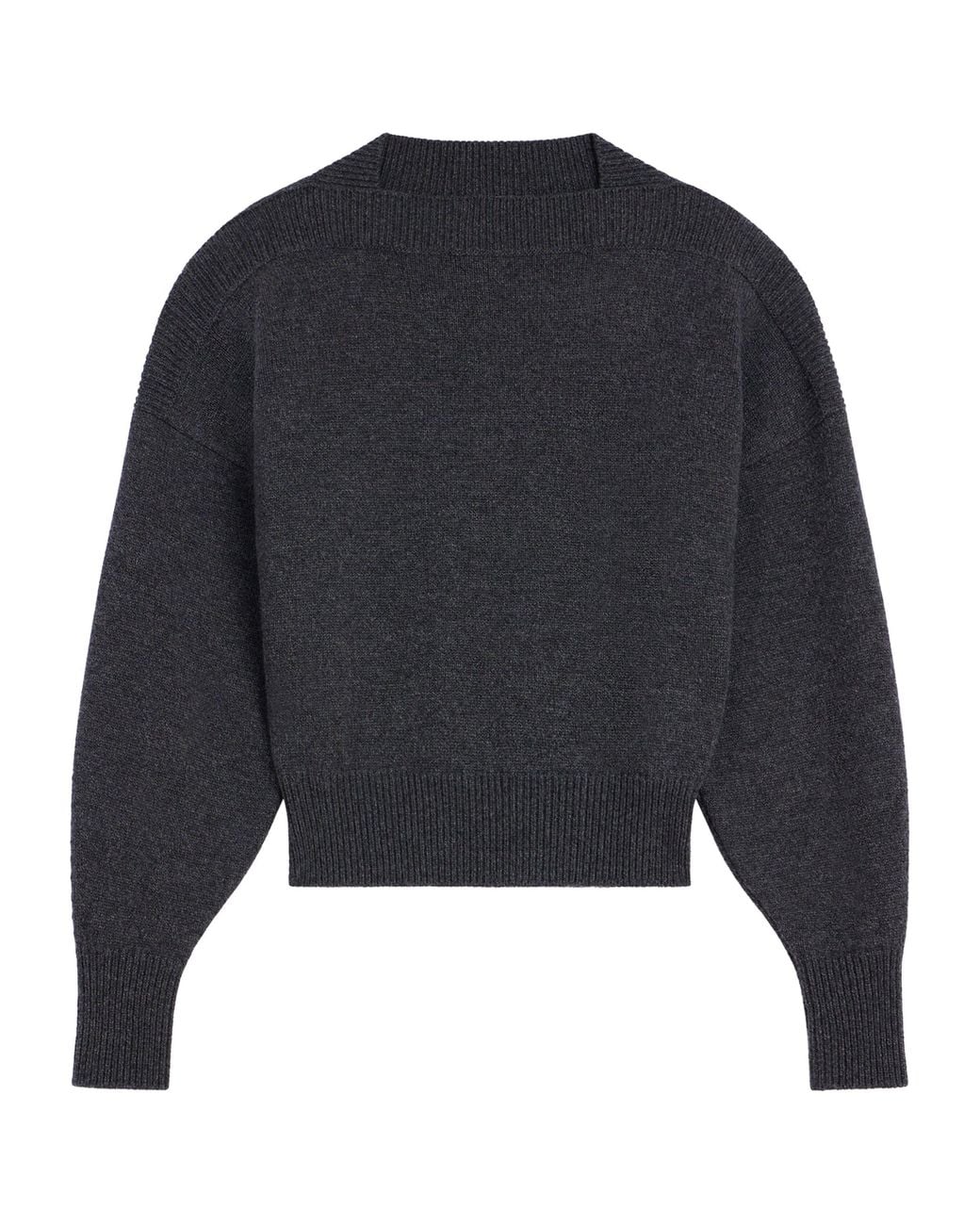 Givenchy Blue Wool Square-Neck Sweater