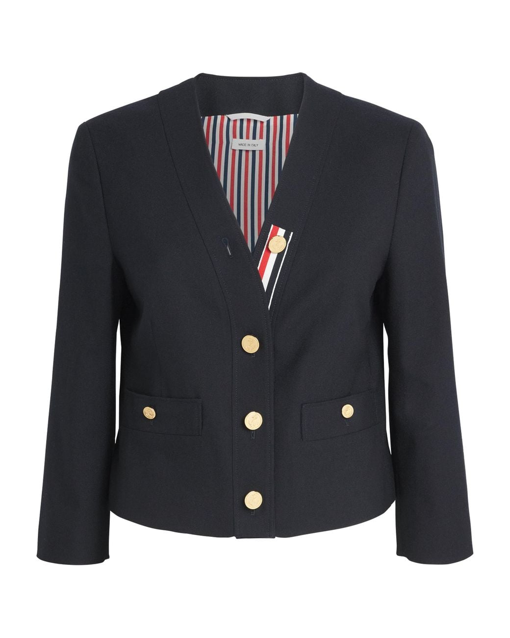 Thom Browne Blue Virgin Wool Jacket