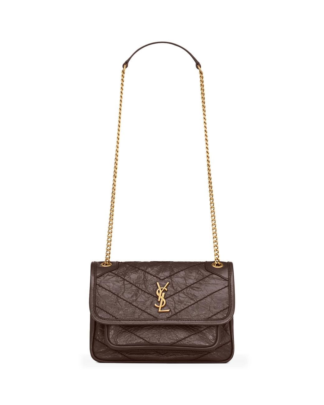 Saint Laurent White Mini Niki Shoulder Bag