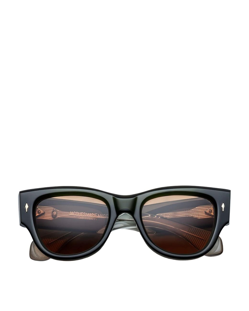 Jacques Marie Mage Black Chelsea Panto Sunglasses for men
