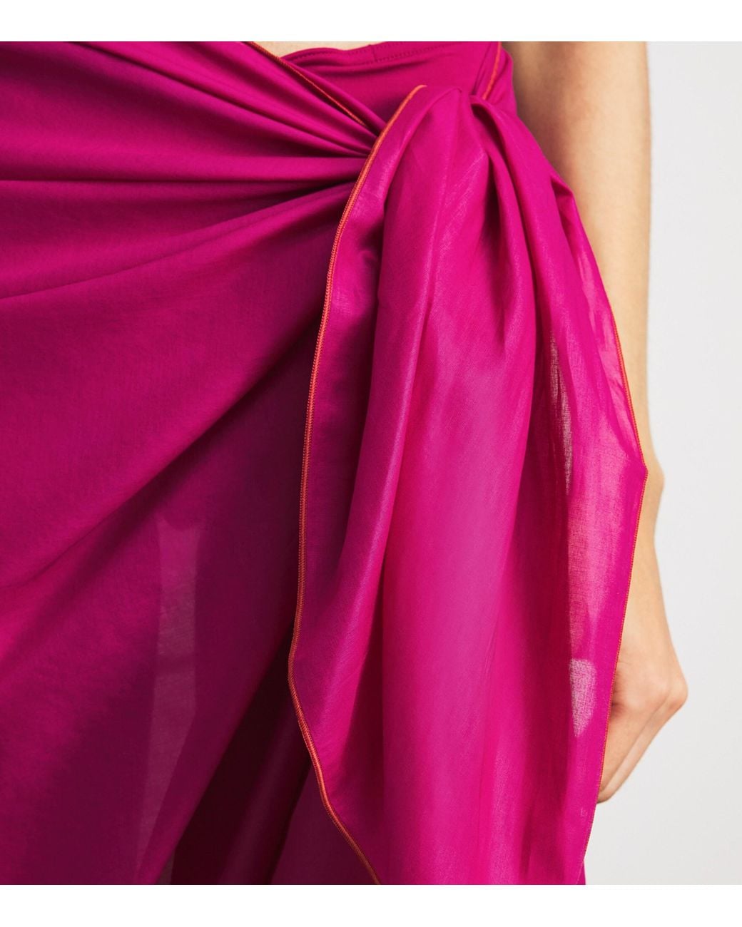 Eres Pink Cotton Voile Cabine Pareo