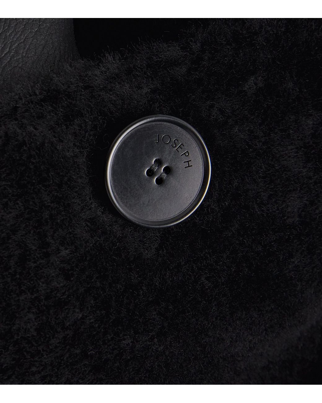 Joseph Black Shearling Reversible Alloway Jacket